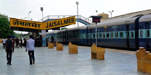 Viagem de trem em Rajasthan